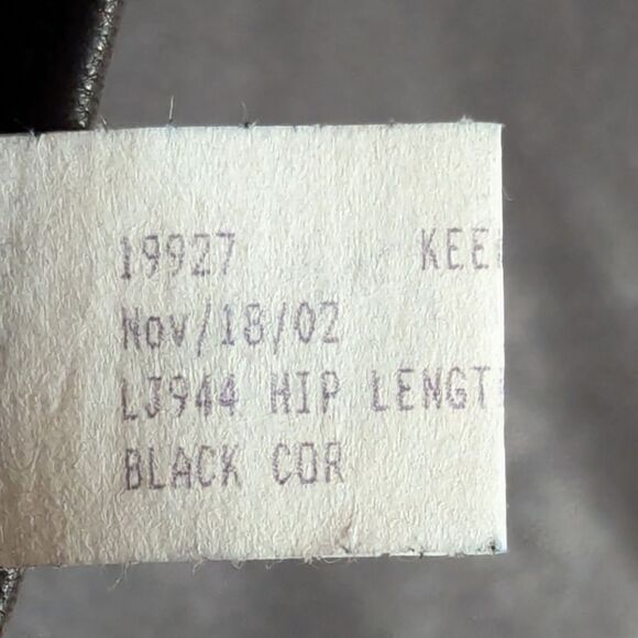 VTG Y2K Golden Bear San Francisco Women's M Leather Hip Length Zipper Jacket - Picture 11 of 12